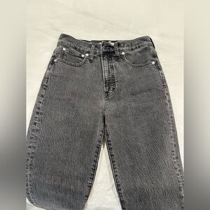 Madewell High Rise Perfect Vintage Jeans in Black Wash